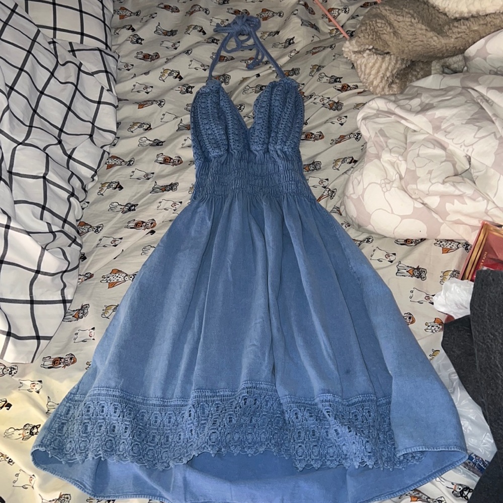 Blue beach dress